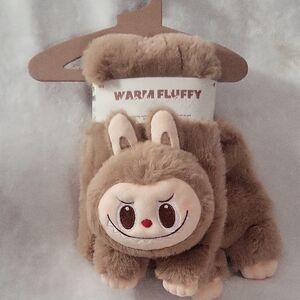 Warm Fluffy Brown Scarf